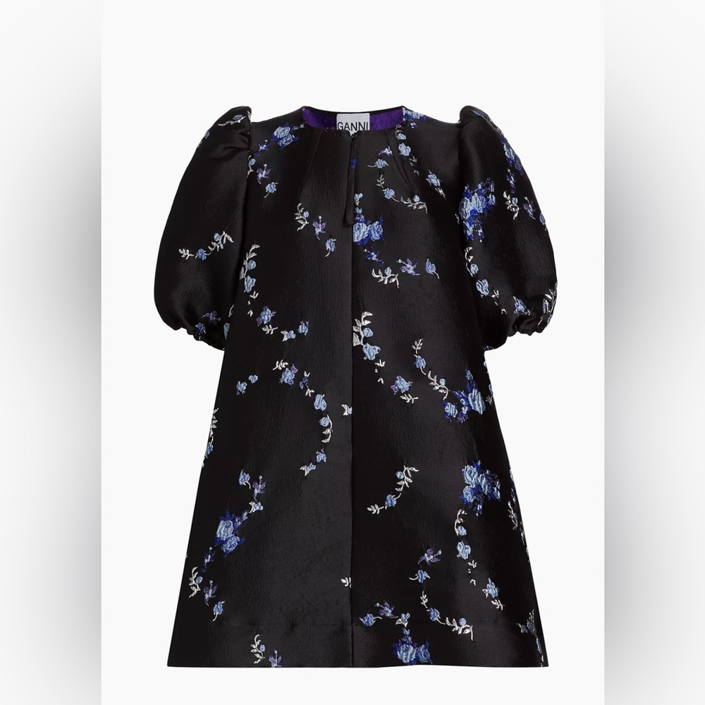 Ganni
Puff-Sleeve Floral Jacquard Minidress - Picture 5 of 8